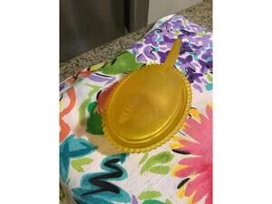 Vintage Yellow Glass Hen on Nest Candy Dish